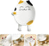 Ceramic Spoon Rest for Kitchen, Cute Cat Shape Utensil Holder, Ladle Rest for Kitchen Counter & Stove Top - Yellow