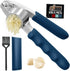 GORILLA GRIP Garlic Press and Peel Set, Heavy Duty Mincer Tool, Large