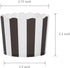 Webake Nonstick Paper Baking Cups - Set of 50 Black Stripe for Popcorn Cupcake, 6oz Cupcake Bath Bomb, Muffin Case for