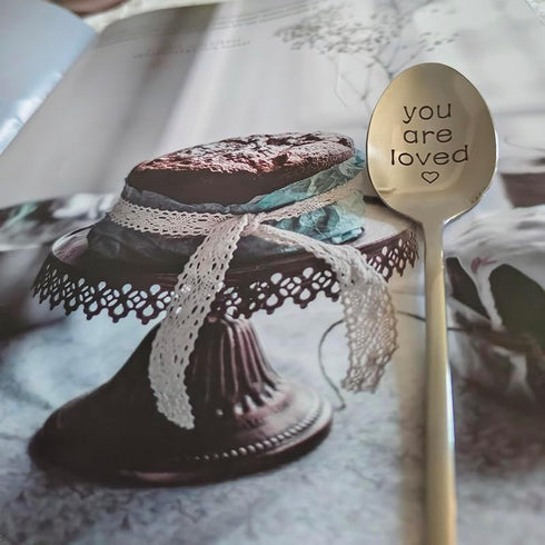 You Are Loved Gifts Spoon for Women, Men, Coffee Tea Gift for Grandma, Husband, Romantic Gifts for Mom, Wife