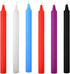 6 Pcs Low Temperature Candles, Fengek 7 Inch Romantic Wax Dripping Candles, 5 Color