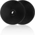 Jersvims 2Pcs 6 Inch Black Acrylic Turntable Platter, Round Rotating Organizer for Kitchen Pantry Cabinet