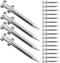 ZORZA 20Pcs Heavy-Duty Aerator Shoes Pegs - Metal Replacement Lawn Shoe Spikes for Garden Soil Aeration Equipment