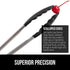 Gorilla Grip BBQ Kitchen Tongs Set of 2, 9 and 12 Inch, Black - Heat Resistant, Non Scratch Silicone Tip