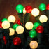 70 G15 Christmas Tree Lights LED Christmas Lights Red White and Green Globe Christmas String Light Plug