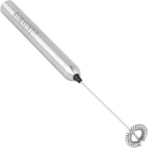 Handheld Milk Frother, ROMAUNT Battery Operated Electric Mini Mixer for Latte, Cappuccino, 304 Stainless Steel