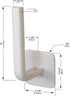Perfect Curve Hat Organizer Adhesive Hooks, Durable No Drilling Hat Rack for Baseball Caps and Accessories (White,