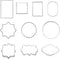 10 PCS Cookie Cutters Set, Plaque Frame Fondant Tiles Biscuit Cutter Molds for Cookie Fruit Shapes