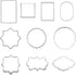 10 PCS Cookie Cutters Set, Plaque Frame Fondant Tiles Biscuit Cutter Molds for Cookie Fruit Shapes