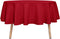 sancua Round Tablecloth, 60 Inch Water Resistant Washable Polyester Table Cloth for Dining Tables (Christmas Red)