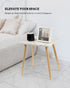 FORAOFUR Small End Table, Side Table Accent Table Living Room Bedroom Balcony Office, Modern Bedside Table Home Decor