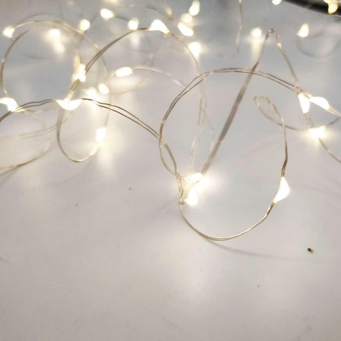 Kangheshun Light,2 Pack Decoration(5m/16ft Timer Led String Mini Battery Powered Silver Wire Starry Fairy