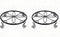 Aivkoif 1/2/4 Pack 10/12 Inch Heavy Duty Iron Plant Stands - Rustproof Metal