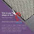 Non Slip Area Rug Pad, Size 5 X 8, Extra Strong Grip and Thick Padding