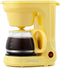 Holstein Housewares 5 Cup Drip Coffee Maker, User Friendly with Permanent Filter, Yellow