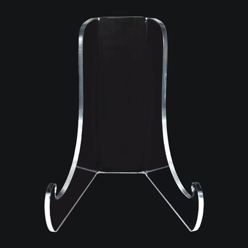 White Small Artwork Display Stand Clear Acrylic Plate Stable Countertop Multi-Functional Holder for Tea Bricks Books Magazines Easels Display Stands