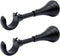 Heavy Duty Curtain Rod Brackets for Wall, 6 inch Extra Long Holder for Heavy Curtains, for 3/4 to 1 inch Rods, Set of