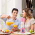 Portable Blender for Fruit Juice, 6 Blades Juicer Cup, USB Rechargeable, 380ML Personal Blender (Purple)