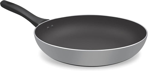 Milton 8.5 Inch Nonstick Frying Pan, Large Skillet for Egg Omelette, Pancake, Flat Bottom Stir Fry (Black)