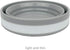 CARTINTS Silicone Collapsible Food Storage Containers with Lids, Ideal for Travel and Camping, 32oz/950ml, Grey