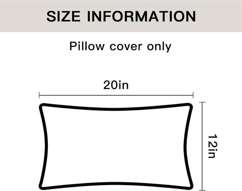 Pack 2 12 20 Inch OTOSTAR of Soft Linen Decorative Throw Pillow Covers x Solid Farmhouse Pillowcases Boho Accent Pillow