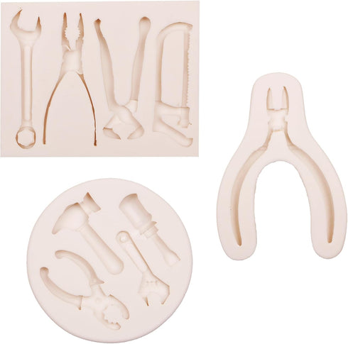 Tools Silicone Mold for Crafts, Hammer Wrench Pliers Design, DIY Resin Fondant Molds