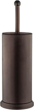 Home-it Toilet Bowl Brush and Holder - Bronze Bathroom Accessories Covered Toilet Brush Compact, Space Saving, Deep