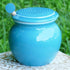Cottage Creek Honey Jar Keeper, Porcelain Honey Pot with Lid and Wooden Dipper, Honey Storage Container