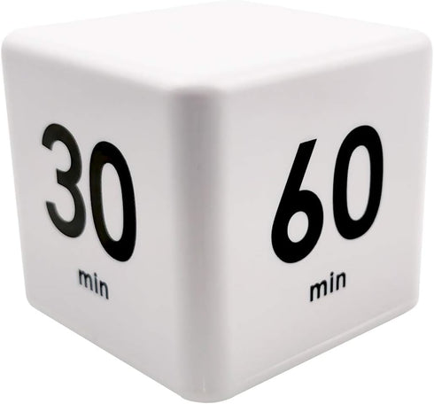 Kitchen Cube Timer - Kids Timer for ADHD, Productivity, Workout, Classroom Countdown Management Settings (15, 20, 30,