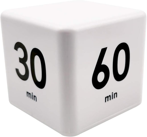 Kitchen Cube Timer - Kids Timer for ADHD, Productivity, Workout, Classroom Countdown Management Settings (15, 20, 30,