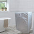 QLLY Washer/Dryer Cover for Front-loading Machine - Waterproof, Dustproof, Sun-Proof, W27"D33"H39" (Basic Silver)