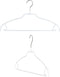 Mawa by Reston Lloyd Silhouette Ultra-Thin Series Non-Slip Space Saving Shirt Hanger with Pant Bar & Skirt Hooks, Pack