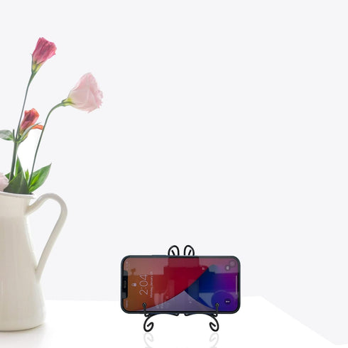 Plate Stand, 6 Inch Holder for Display, Tabletop Black Iron Easel for Photo, Picture Frame, Artwork, Decorative Plates