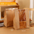 MIUVA Pack 100 -13.8 x8.3 x3.55 inch of Bread Bags for Homemade Bread,Large Kraft Paper Bread Sourdough Bags Grocery