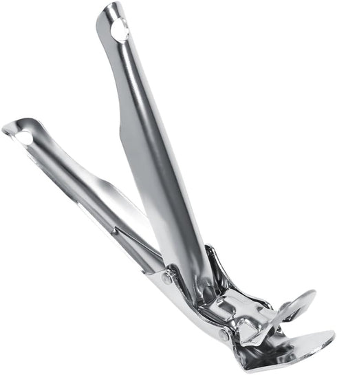 ViaGasaFamido Bowl Clip - Food Tongs, Iron, Polished, Modern, 20.5cm, 1 Piece, Dishwasher Safe