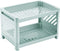 2 Tier Plastic Countertop Shelf Organizer Storage Rack, Multifunction Kitchen Spice Rack and Bathroom Shelf Organizer
