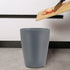 1.5 Gallon Small Trash Can, Round Wastebasket for Bathroom Bedroom Kitchen Countertop, Gray (2 Pack)