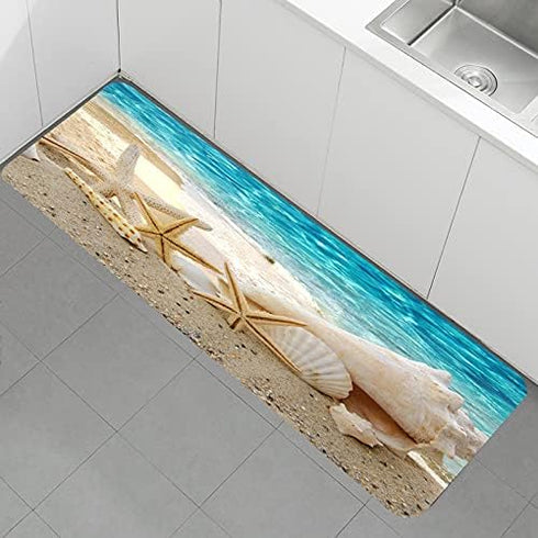 3D Non Slip Bath Rugs Sponge Foam for Bathroom,Durable Flannel Mat Bright Print rug for Living Room, Absorbent water