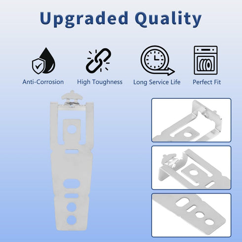 4 Pack WD01X27759 Dishwasher Mounting Bracket with Screws, Replacement Part for GE Hotpoint Dishwasher