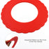 4 Pcs Mini Pie Crust Shields, Silicone Pie Pan Shield for Baking, Mini Pie Crust Protector 4 to 6 inches (Red)