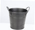 Food Container Small Containers Black Metal Ice Container for Bar Basket Mini Tinplate Bucket Portable Ice Bucket French Fry Bucket Dipping Sauce Snack Bucket Metal Barrel Drum