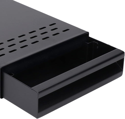 Coffee Knock Box Drawer - Stainless Steel Coffee Powder Box with Removable Rubber Strike Wood Pole and Non-Slip Base
