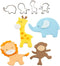 CUTIE CUPCAKE JUNGLE SET - 4