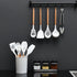 Kitchen Utensils Set, 33 pcs Non-Stick Silicone Cooking Utensils, Heat-Resistant Wooden Gadgets for Cooking, White
