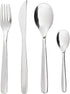 IKEA Mopsig 16 Piece Modern Silverware Cutlery Set, Flatware Set for 4 People, 18/10 Stainless Steel Mirror Polished