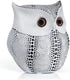 Ornativity White Owl Statue Figurine, Animal Sculpture Home Decoration for Bedroom Living Room Kitchen Office
