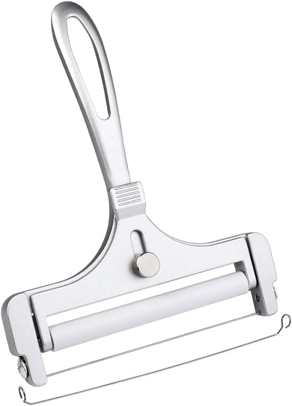 Adjustable Thickness Stainless Steel Wire Cheese Slicer, Kitchen Tool for Soft and Semi-Hard Cheeses