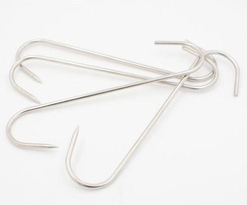 7 Inch Meat Hooks, S-Hook Stainless Steel Meat Processing Butcher Hook Pot Hooks