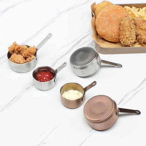 100ml 1 Pc Handle Sauce Pan, Mini Corrosion-Resistant 304 Stainless Steel Sauce Pot