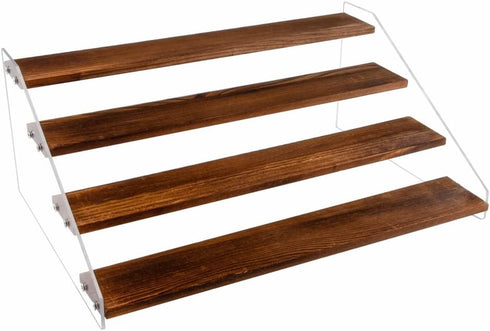 PACKGILO 1 Pack Large 4 Tier Acrylic Display Stand 16*10.6*6.3 inches for Figures